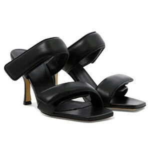 Gia Borghini X Pernille Teisbaek Perni 03 Womens Black Sandals Size 39 MSRP $395